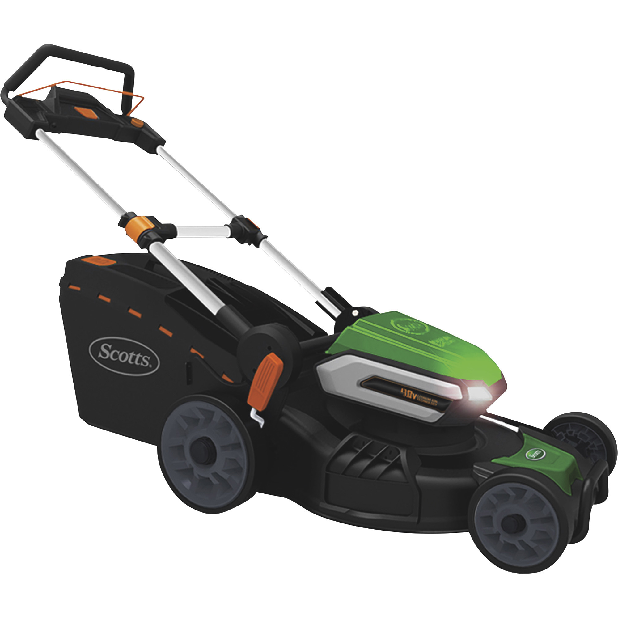 Scotts Cordless 3-in-1 Lawn Mower with LED Headlights, 19in.W, 40 Volt, Model# 60040S
